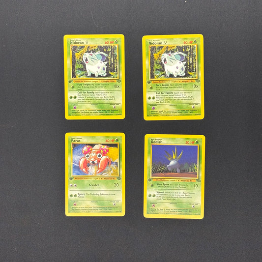 Auction Lot 75: Pokemon 1st Edition Jungle Common Card Lot Conditions Vary