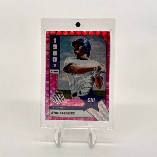 Auction Lot 4: Mosaic Pink Prizm 1980s Insert Ryne Sandberg 286