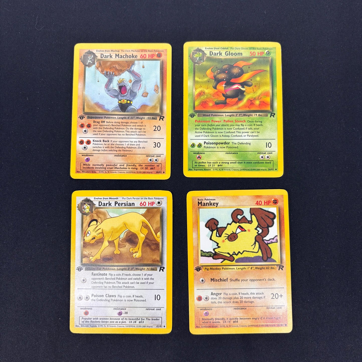 Auction Lot 12: Pokemon WOTC 1st Edition Team Rocket Common and Uncommon Lot