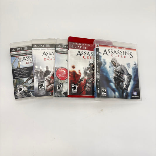 Auction Lot 2: PS3 Assassins Creed Video Game Lot