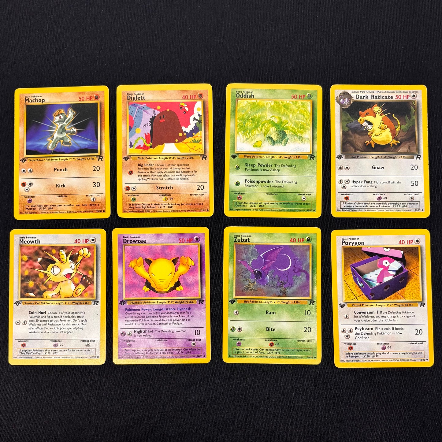 Auction Lot 14: Pokemon WOTC 1st Edition Team Rocket Common Card Lot