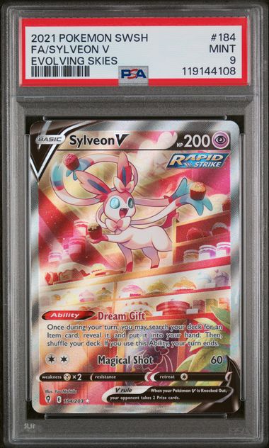 Sylveon V FA PSA 9