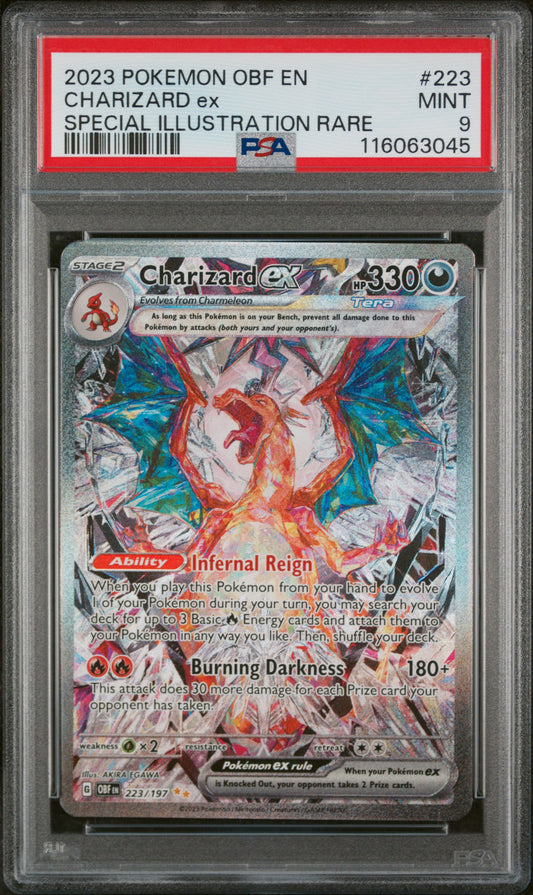 Charizard EX SIR PSA 9