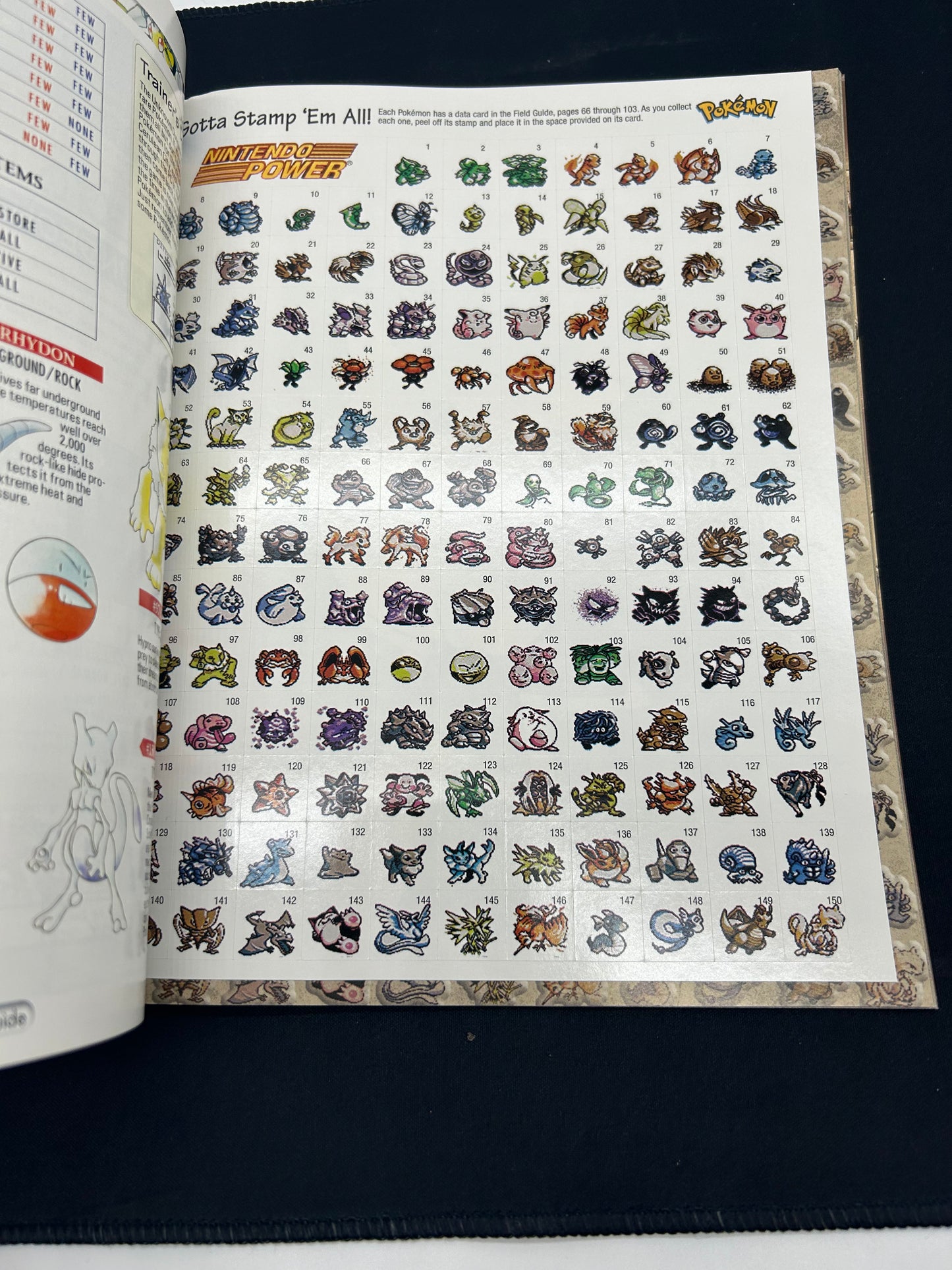 Old pokemon players guide auction *with full stamp insert still!!*