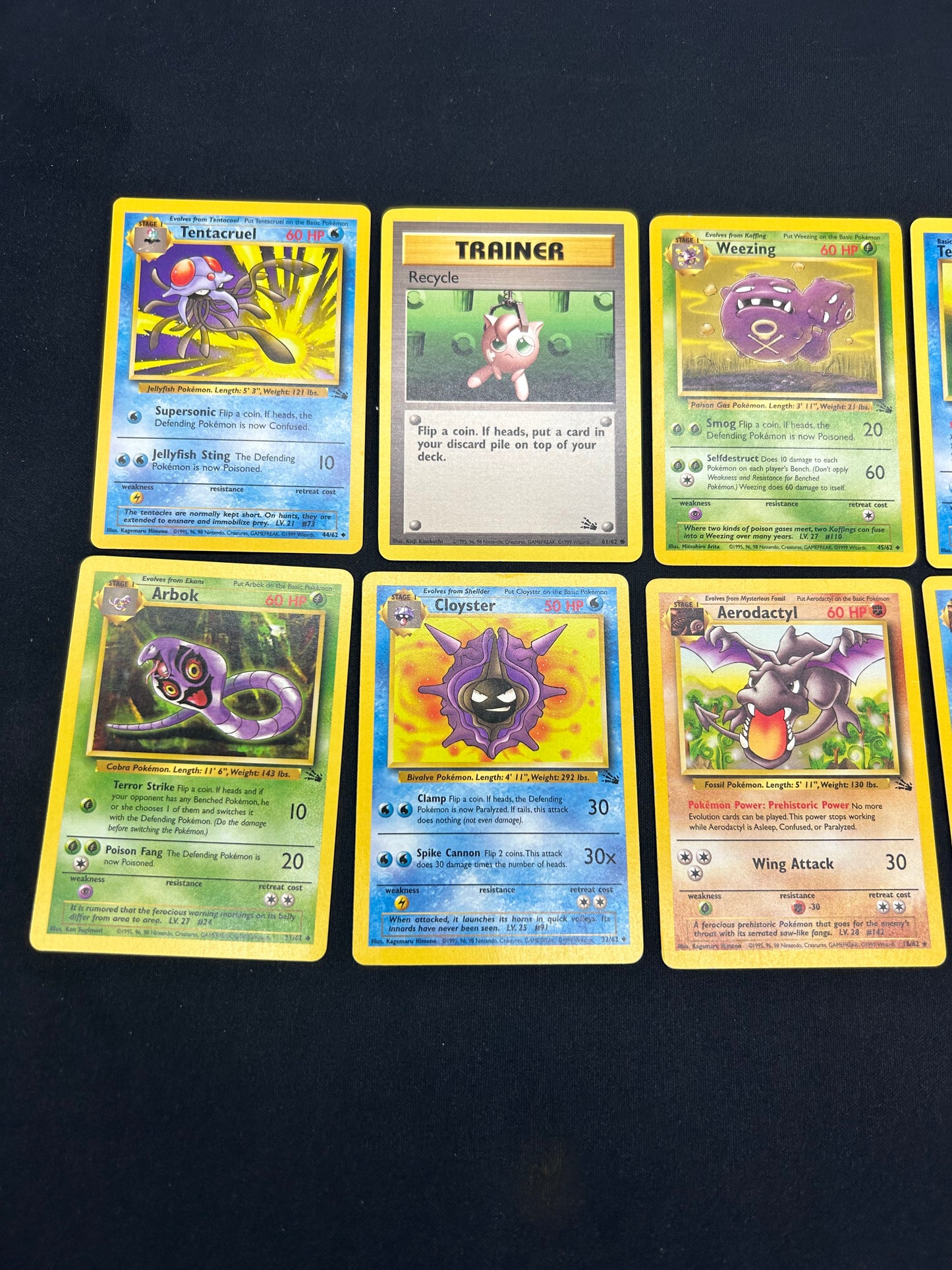 11 card non holo fossil lot auction