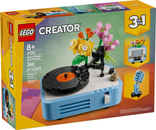 31172 Record Player With Flowers