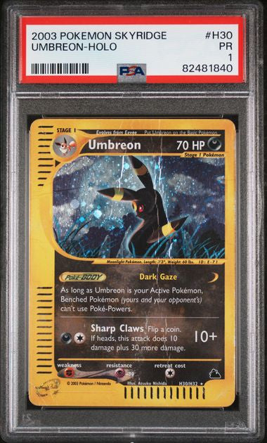 Umbreon Skyridge Psa 1