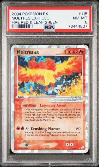 Moltres EX Holo PSA 8