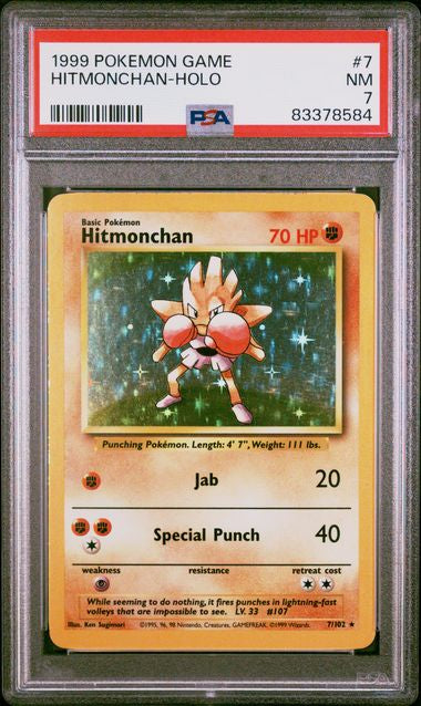 1999 Hitmonchan PSA 7