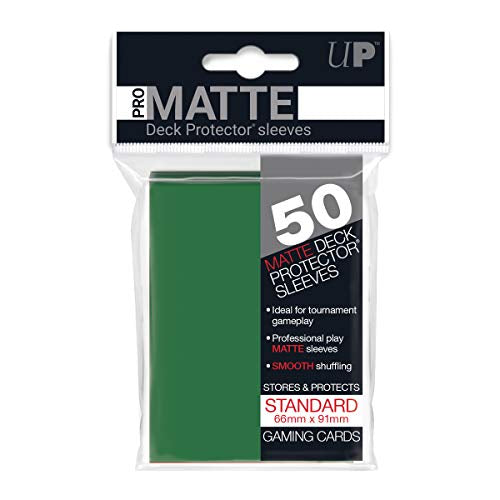 UP DECK SLEEVES Matte Green 50ct