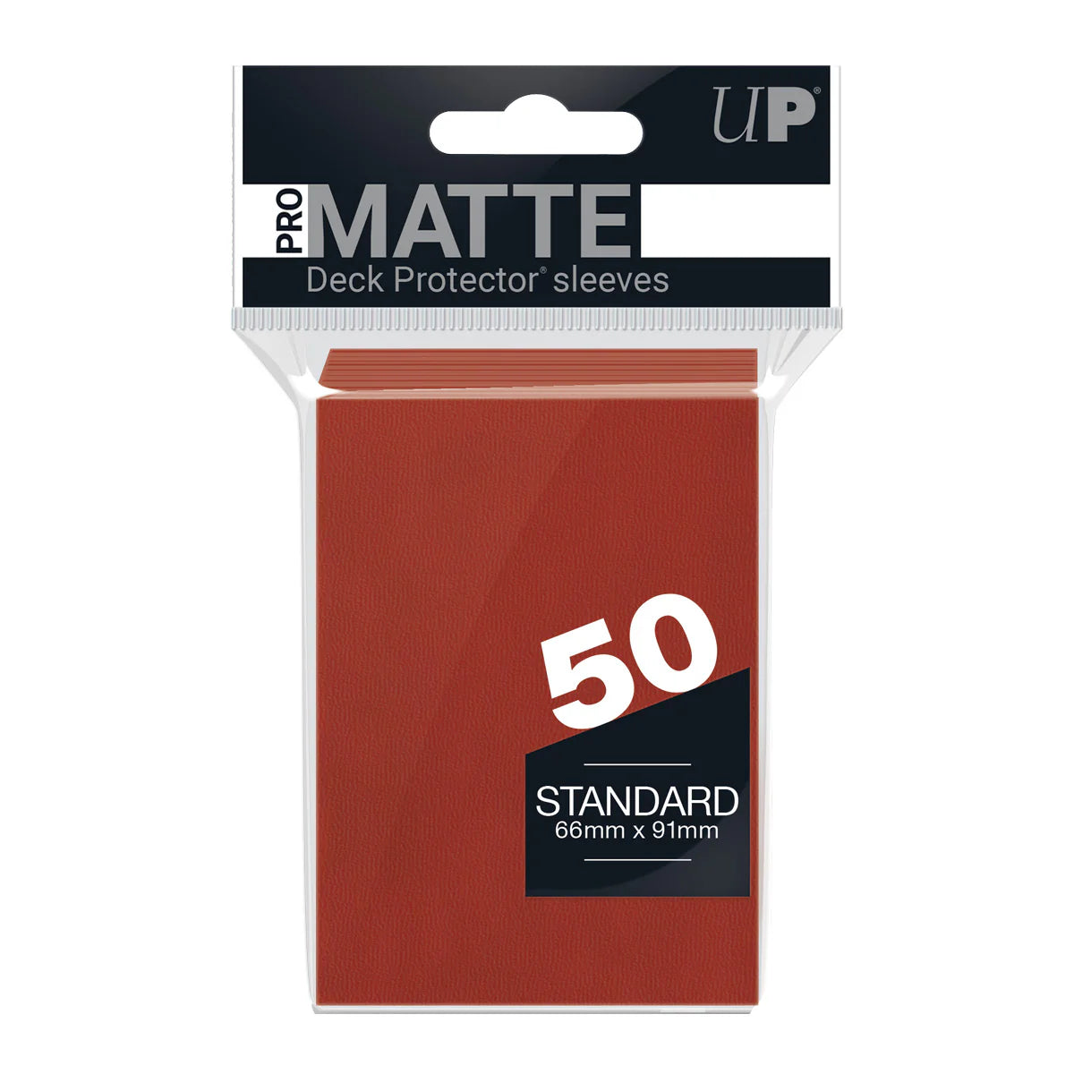 UP DECK SLEEVES Matte RED 50ct