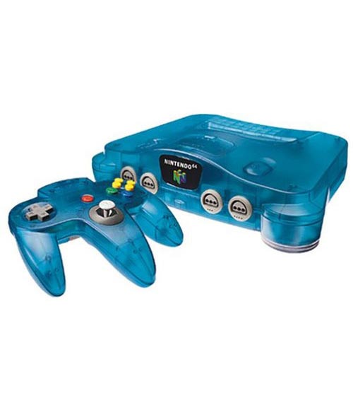 Ice Blue Funtastic N64/ With  1 Controller