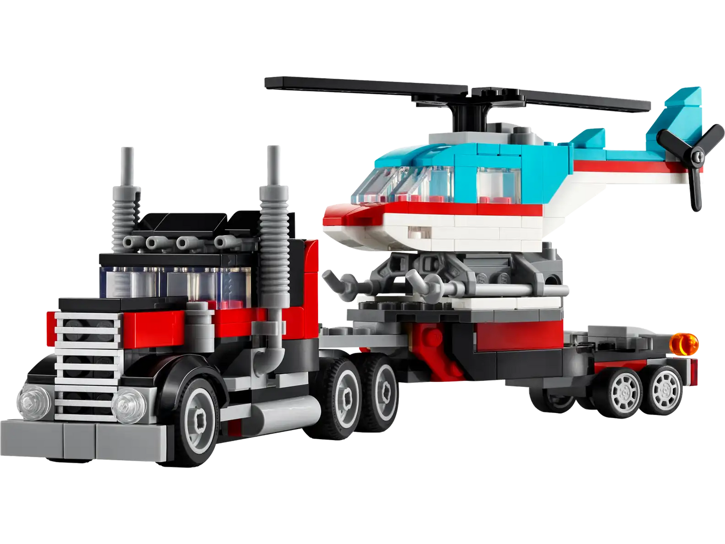 Flatbed Truck With Helicopter Lego 31146