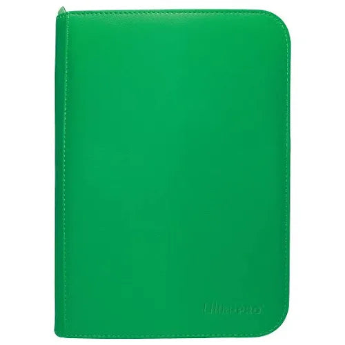 160 - 4 Pocket Zippered Ultra Pro Binder - Green