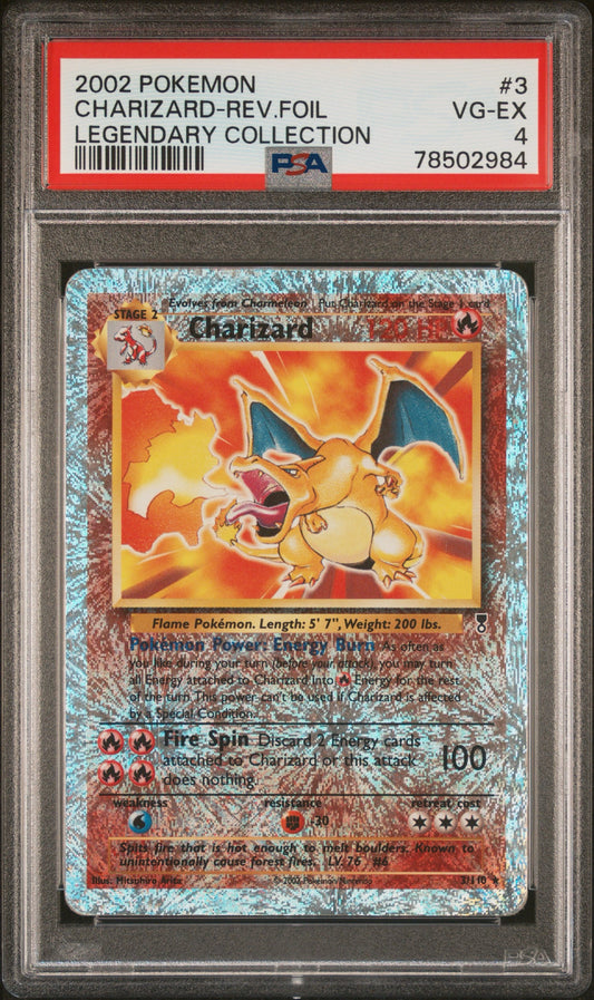 Charizard Legendary Collection Holo PSA 4