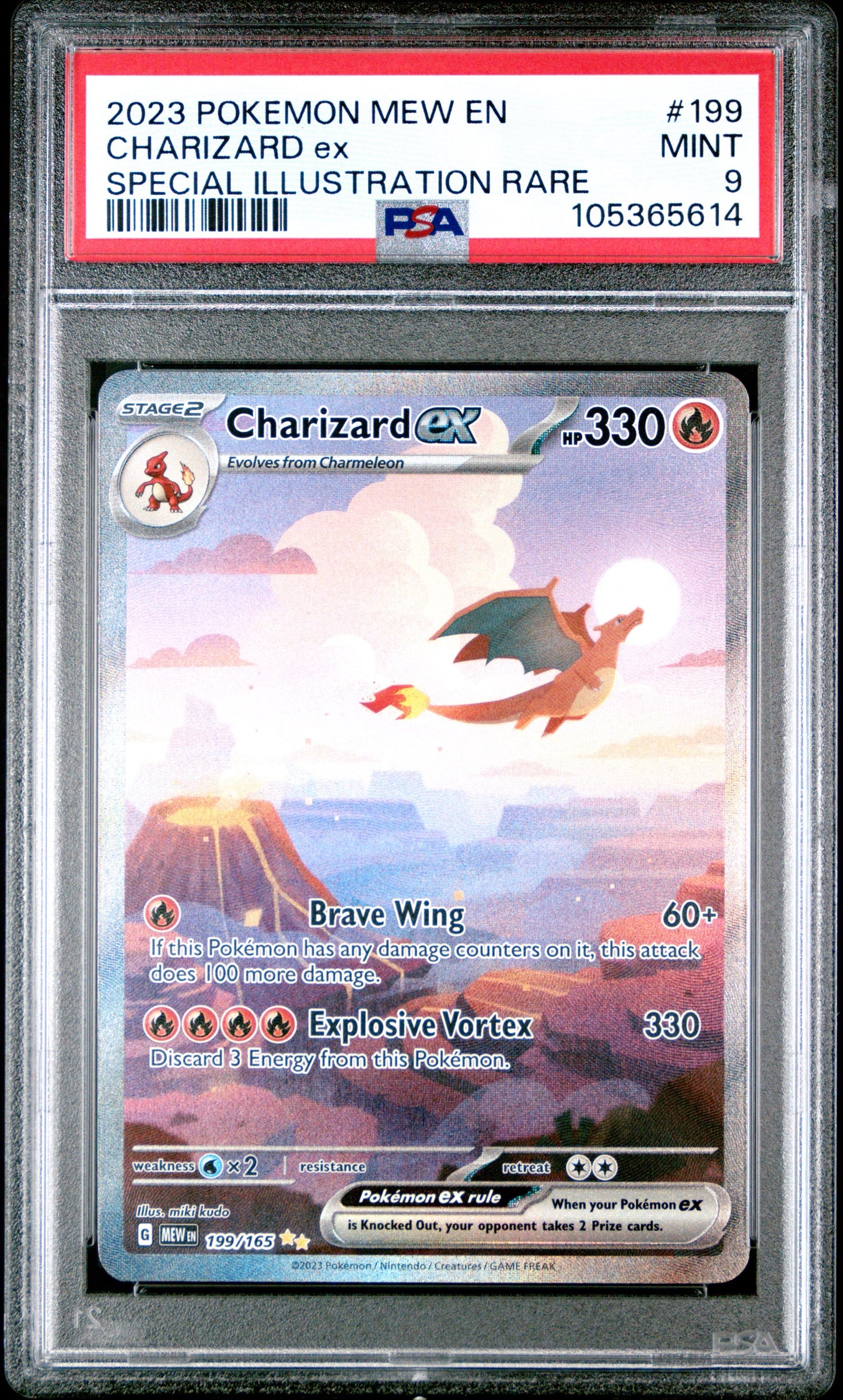 Charizard EX 199 SIR PSA 9