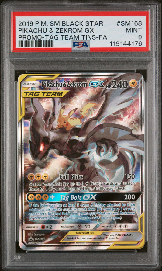 Pikachu & Zekrom GX Promo PSA 9