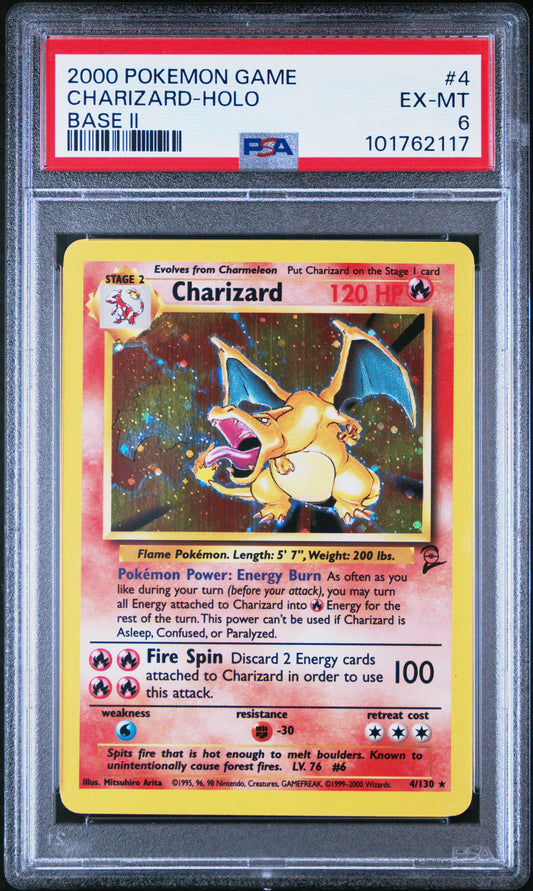 Charizard Base 2 Holo PSA 6