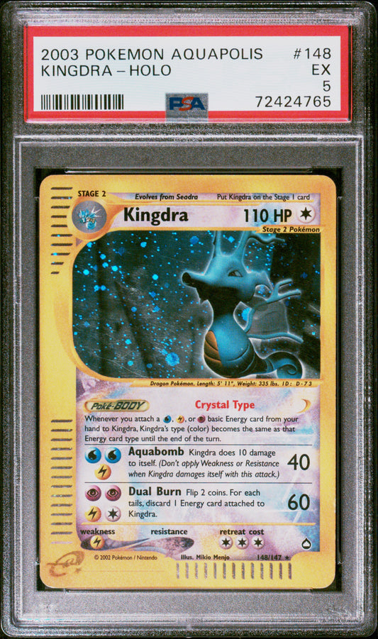 Kingdra Aqualoplis Holo PSA 5