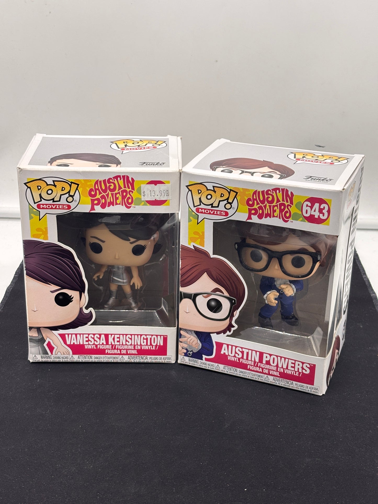 Auction Lot 55: POP Funko Austin Powers Vanessa Kensington 645 643 Figures