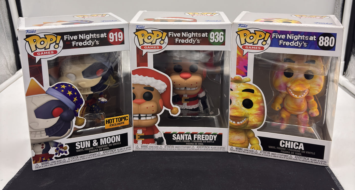 Auction Lot 63: POP Funko Five Nights at Freddy's Lot of 3 Characters 880 936 919 Figures