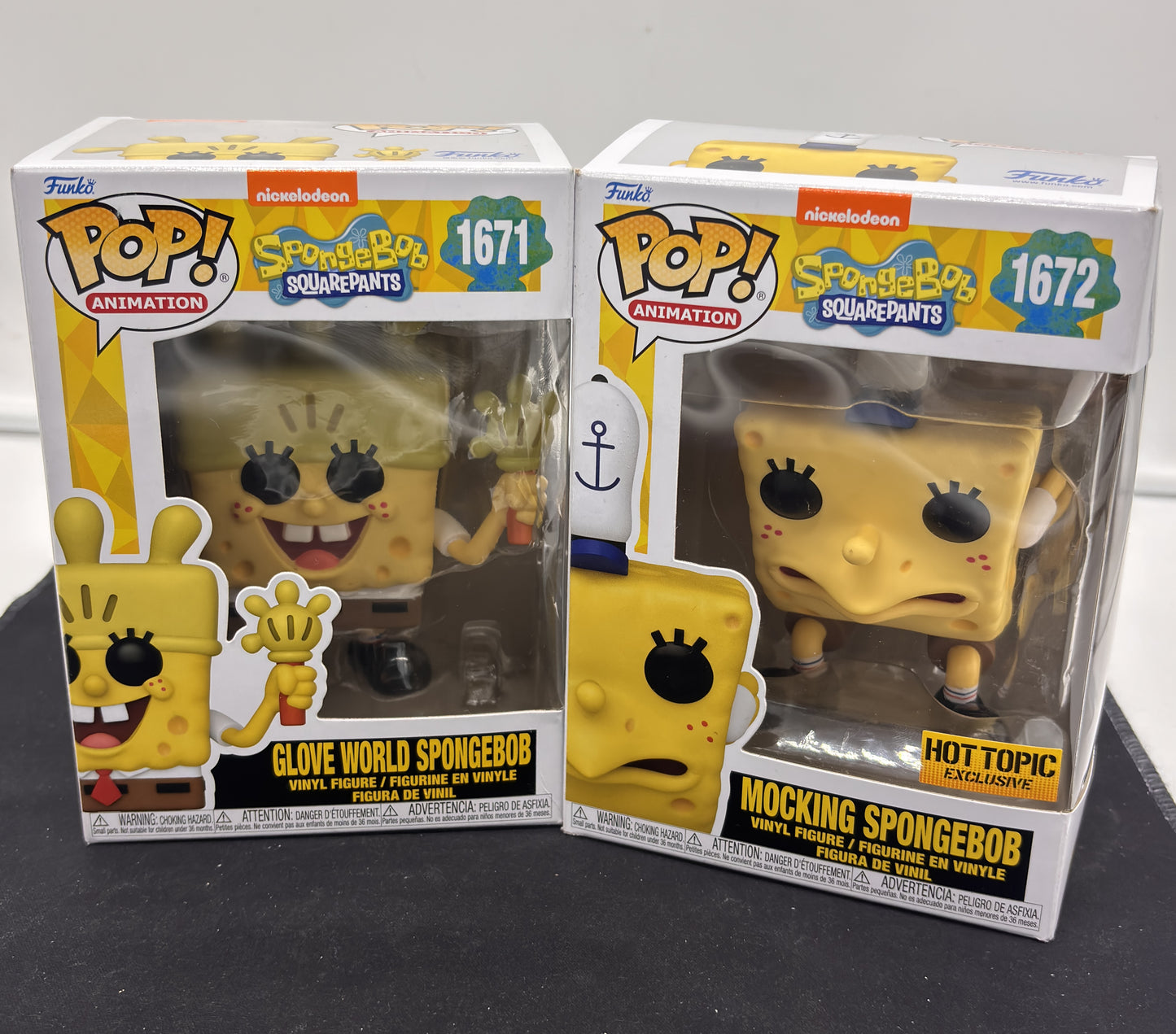 Auction Lot 57: POP Funko Spongebob Squarepants 1671 1672 Figures
