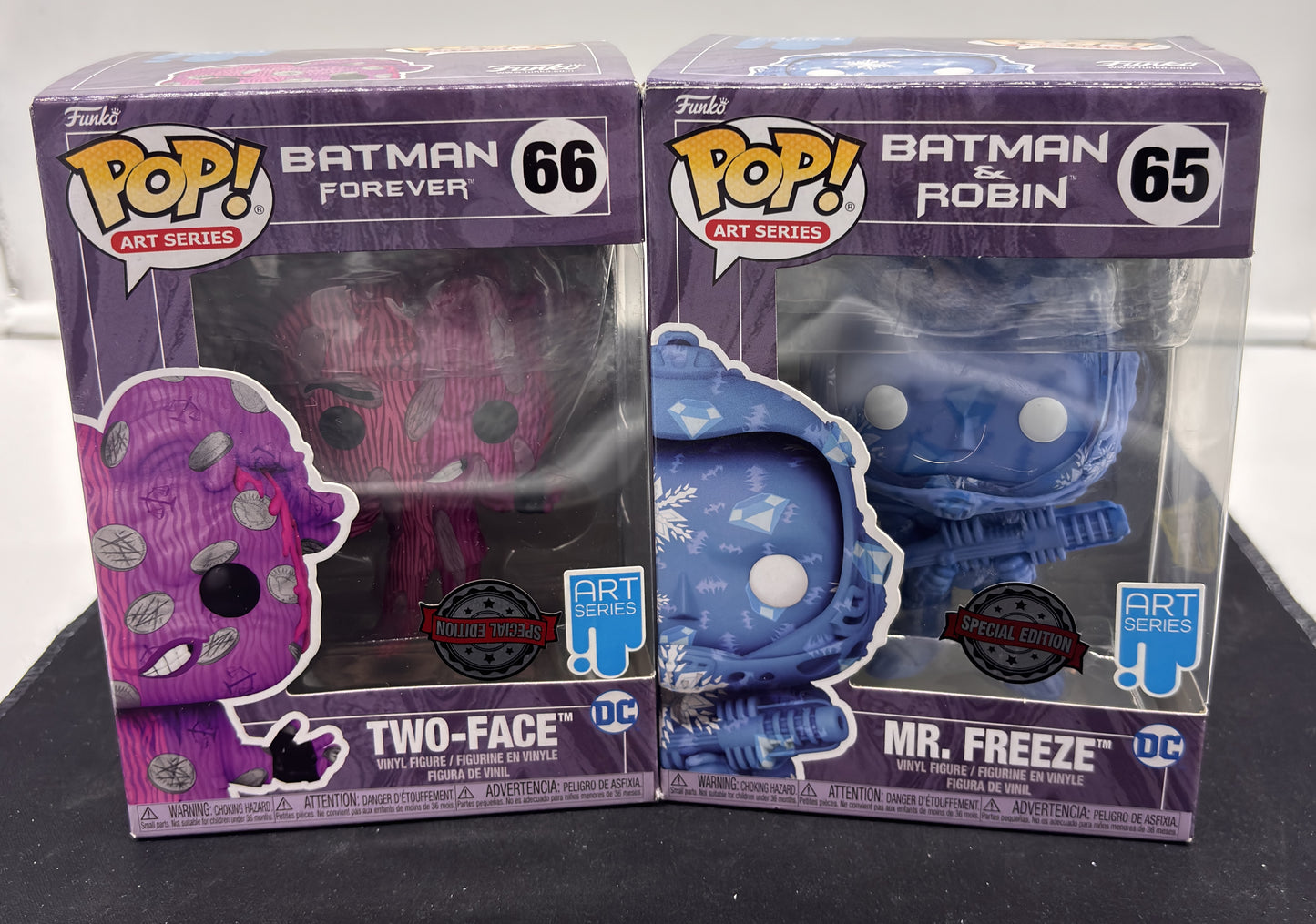 Auction Lot 76: POP Funko Art Series Batman Mr. Freeze + Two-Face 65 66 Figures
