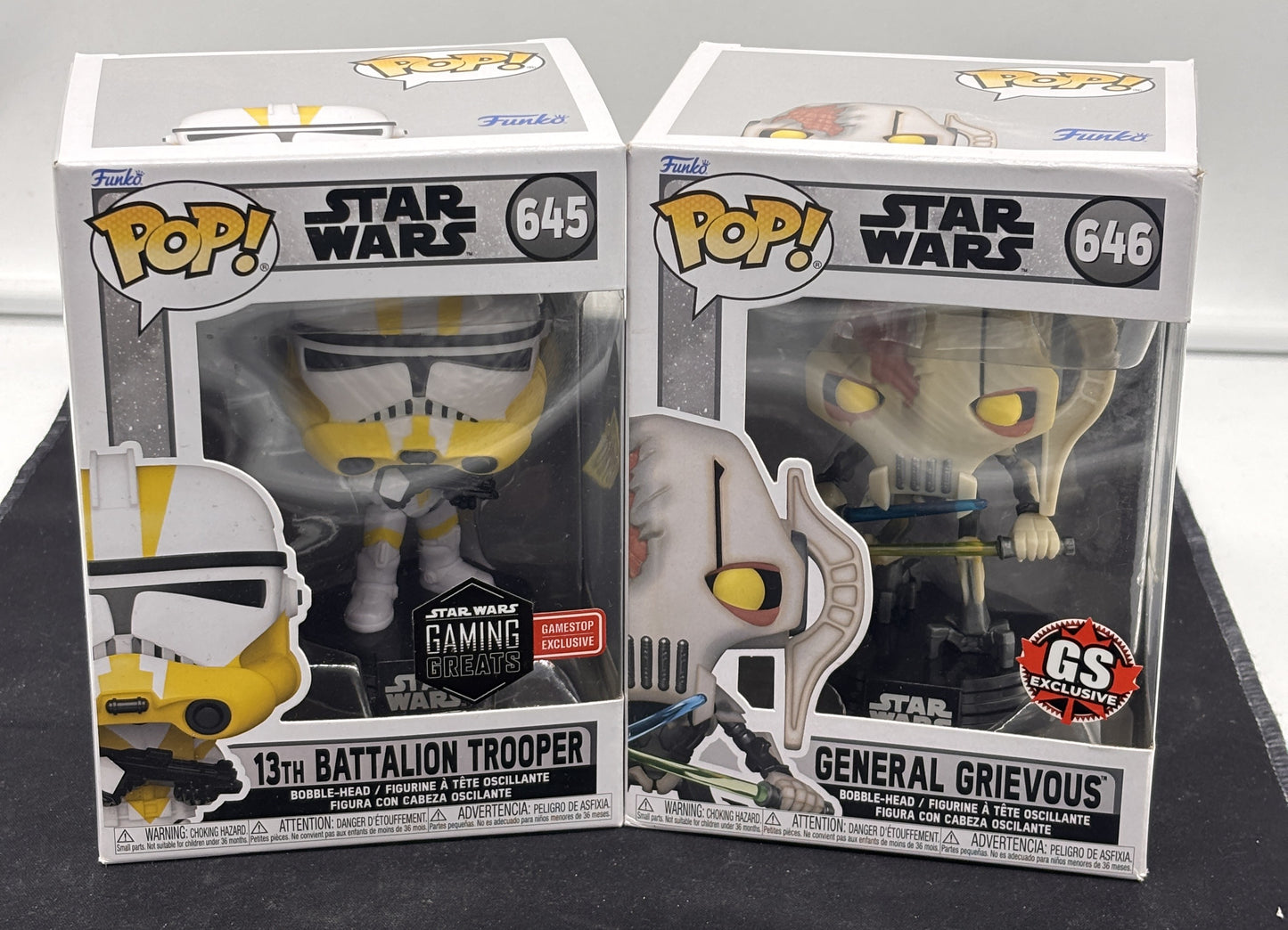 Auction Lot 80: POP Funko Star Wars Lot of 2 645 646 Figures
