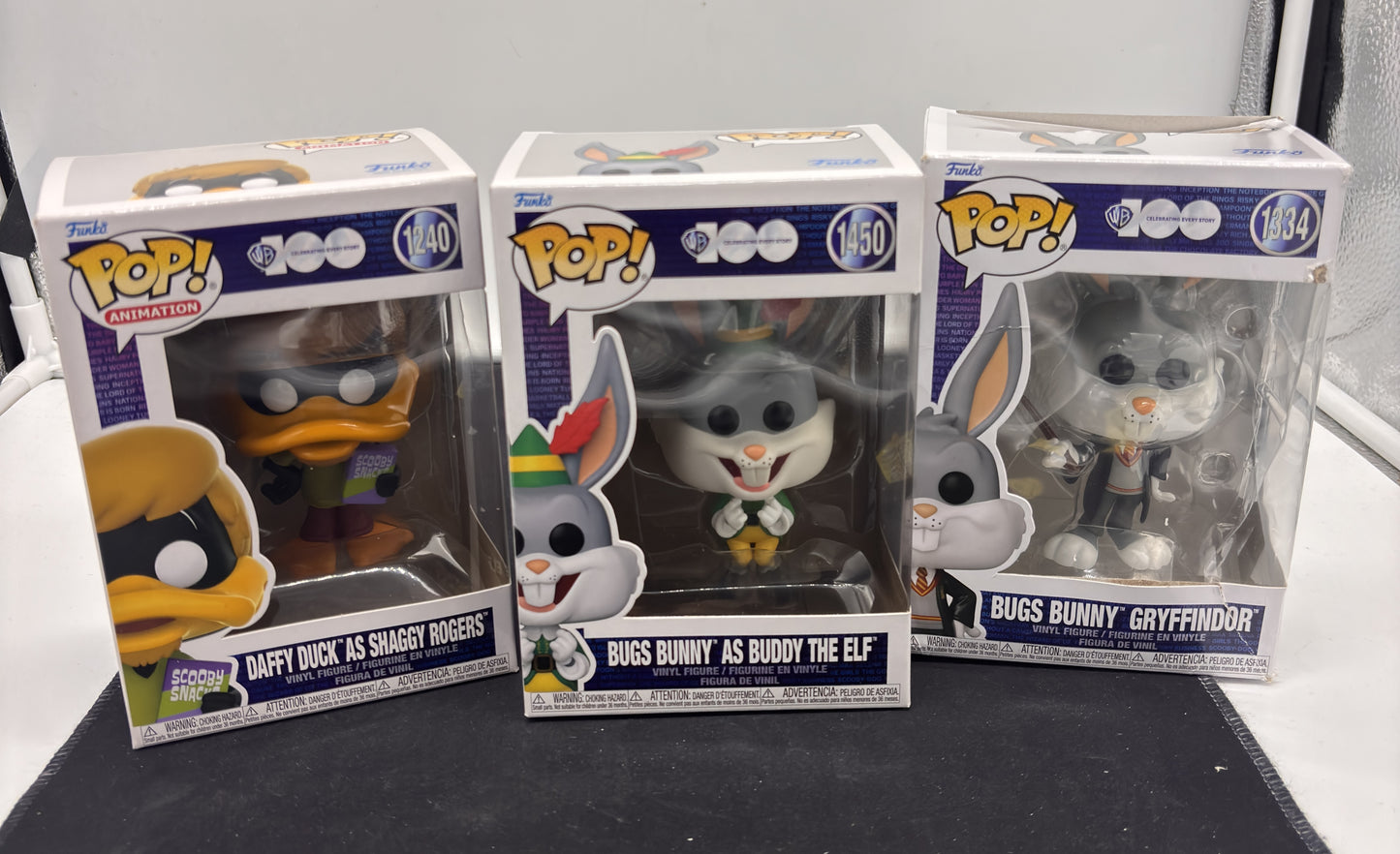 Auction Lot 60: POP Funko Disney 100 Bugs Bunny + Daffy Duck 1240 1334 1450 Figures