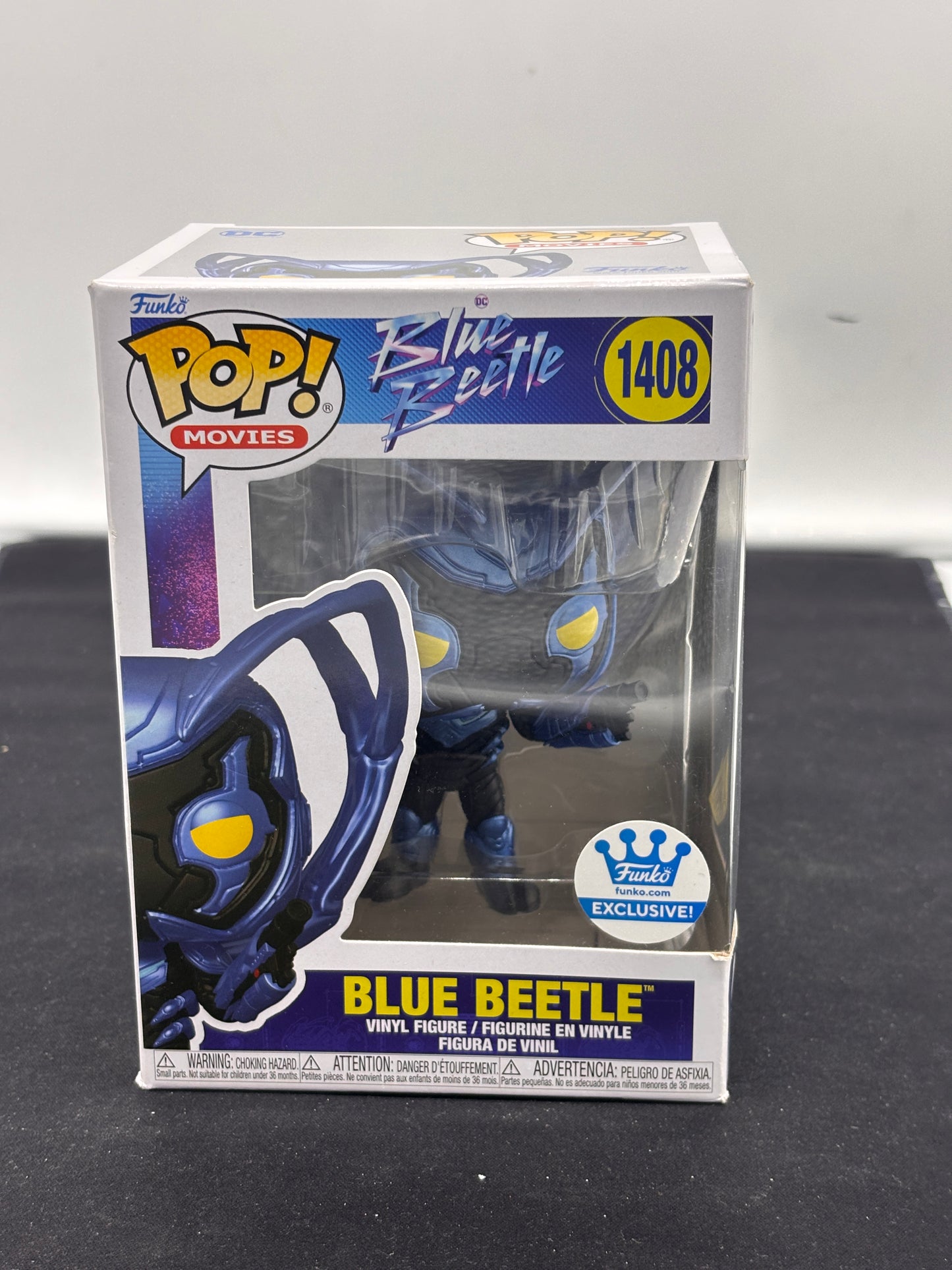 Auction Lot 11: POP Funko Exclusive Blue Beetle 1408 Figure