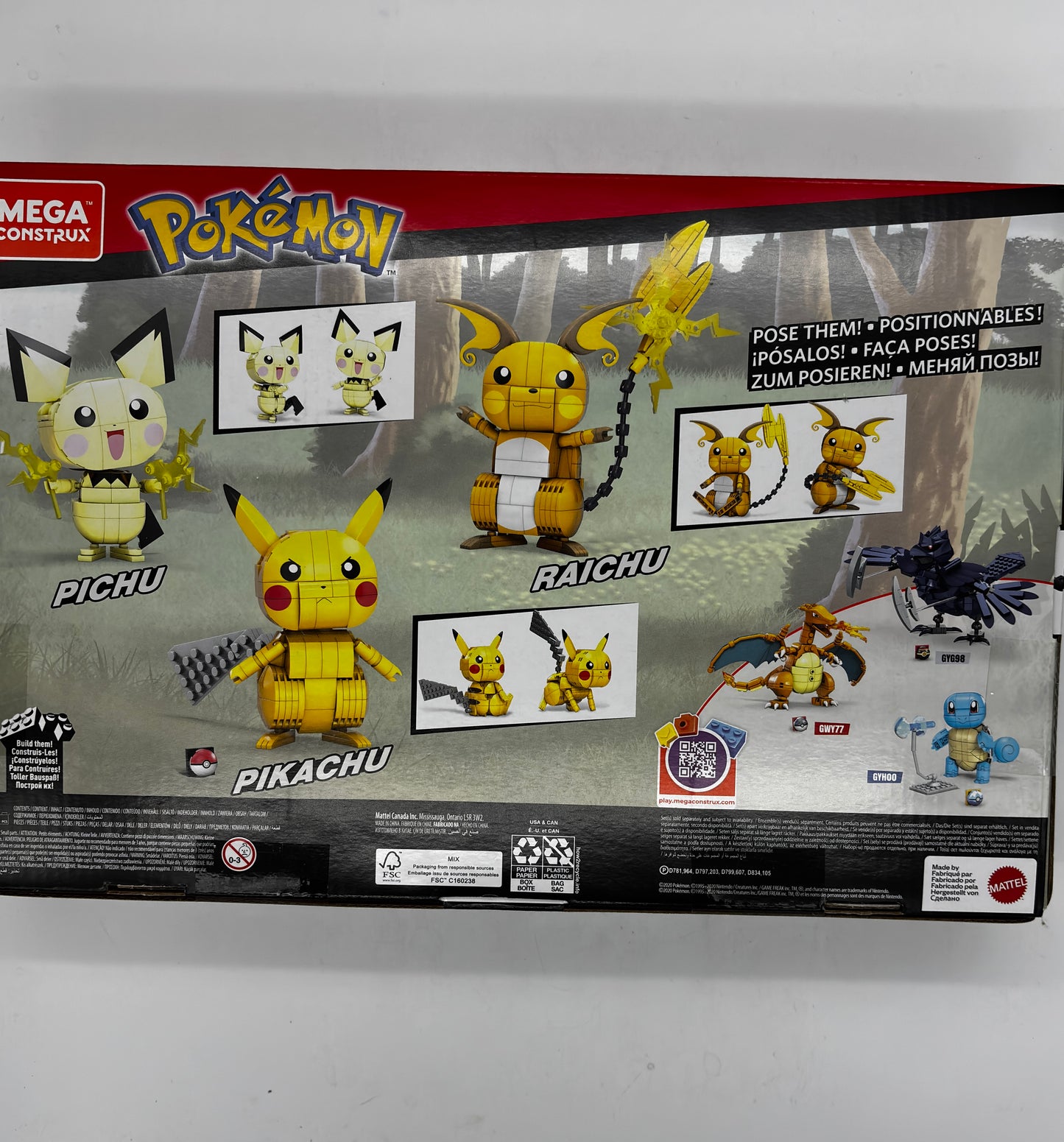 Auction Lot 152: Mega Construx Pokemon Build & Show Pikachu Evolution Trio Set