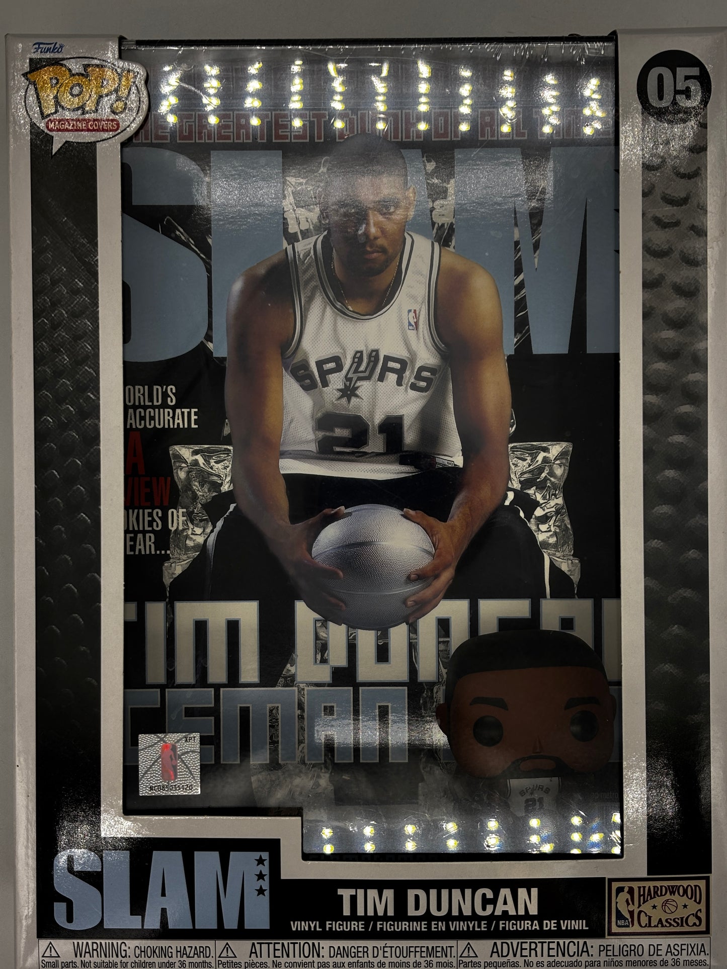 Auction Lot 147: Pop Funko NBA Slam Tim Duncan with Magazine 05