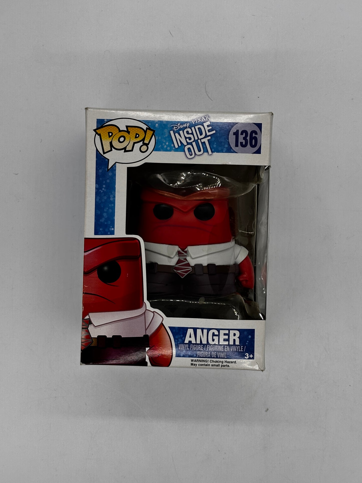Auction Lot 124: Pop Funko Inside Out Anger 136