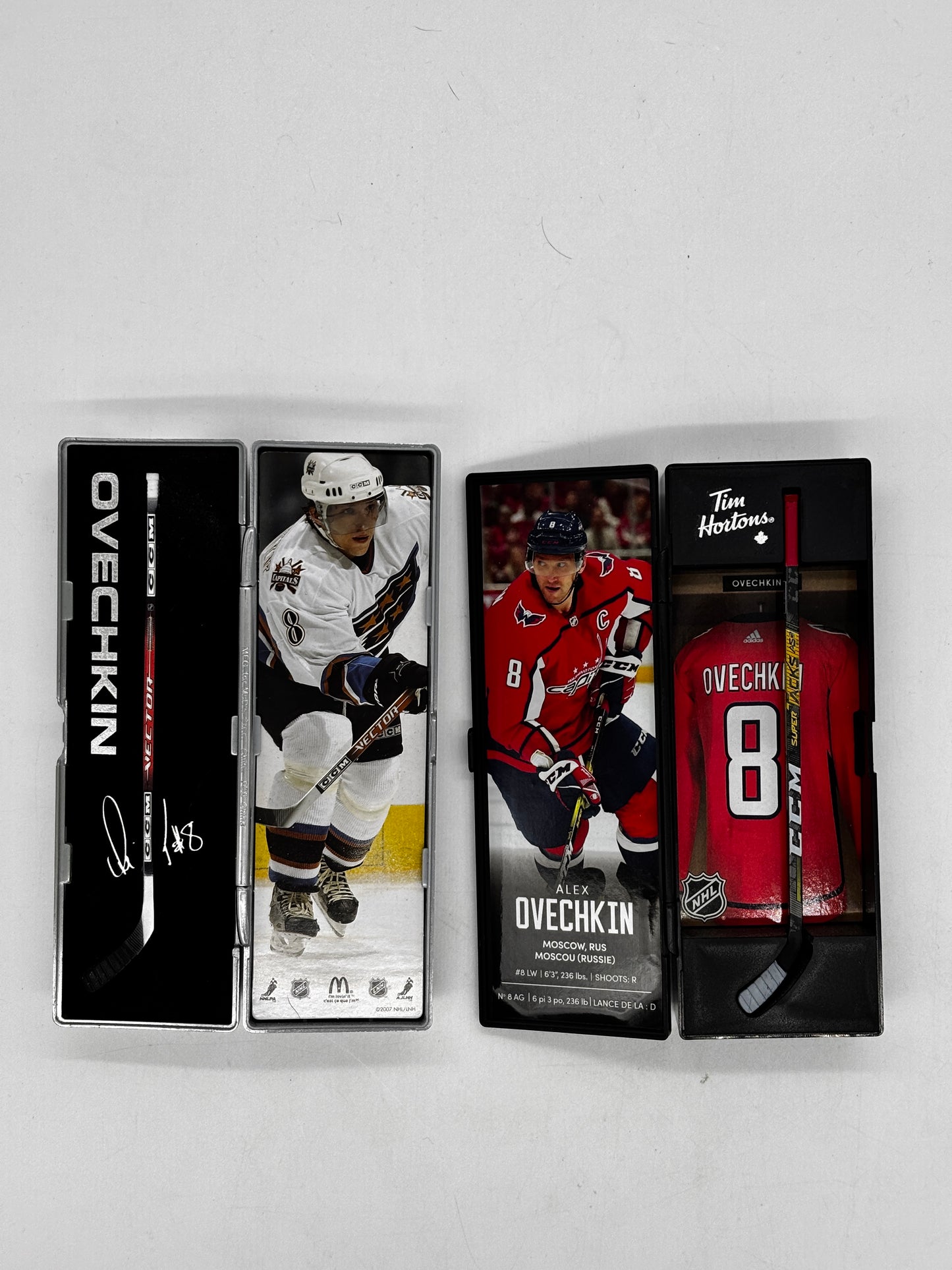 Auction Lot 129: Alex Ovechkin Mcdonalds Tim Hortons Happy Meal Collectibles
