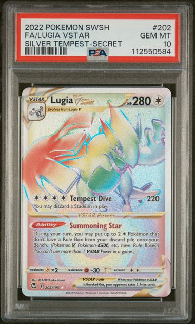 Lugia VStar FA PSA 10