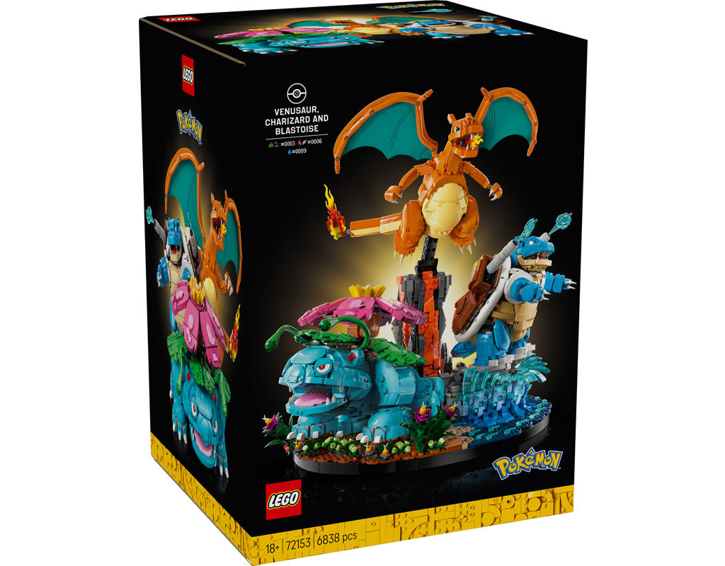 72153 Venusaur, Charizard And Blastoise