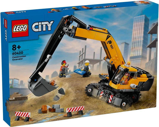 60420 Yellow Construction Excavator