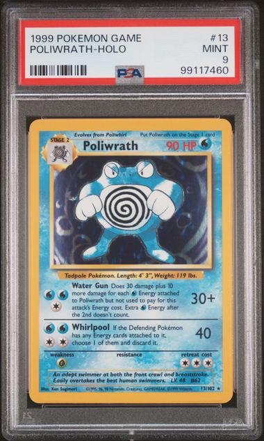 Poliwrath 1999 Holo Psa 9