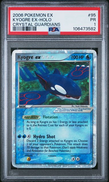 Kyogre EX Holo PSA 1