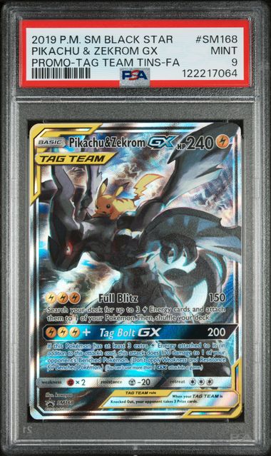 Pikachu & Zekrom GX Promo PSA 9