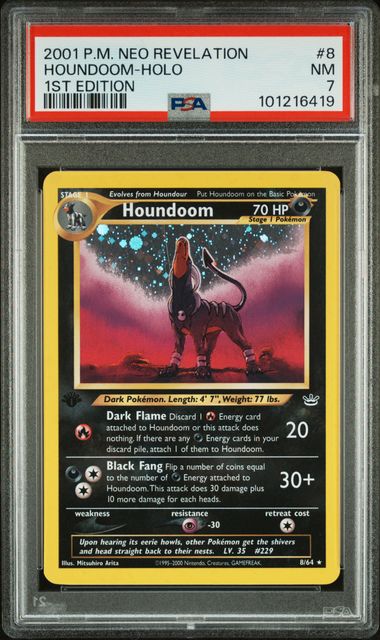 Houndoom 1st Edition Psa 7