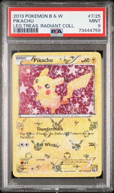 Pikachu Radiant PSA 9