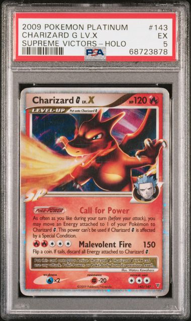 Charizard G LV.X Holo PSA 5