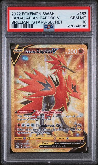Galarian Zapdos V FA PSA 10