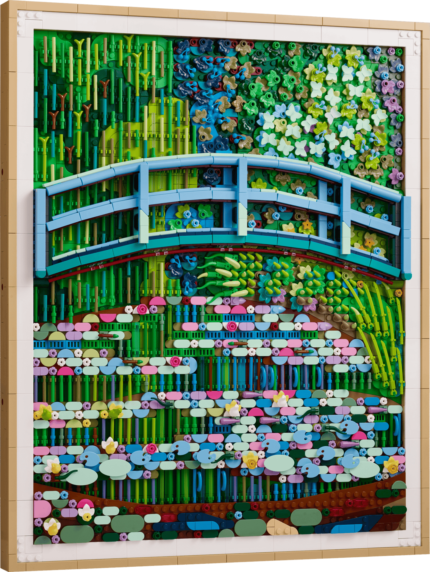 31220 Bridge Over A Pond Of Water Lilies
