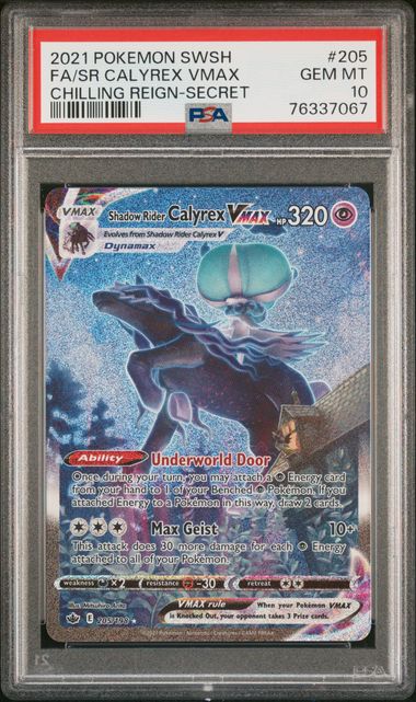 Shadow Ryder Calyrex VMax FA PSA 10