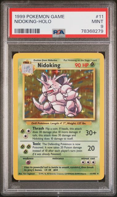Nidoking 1999 Holo Psa 9
