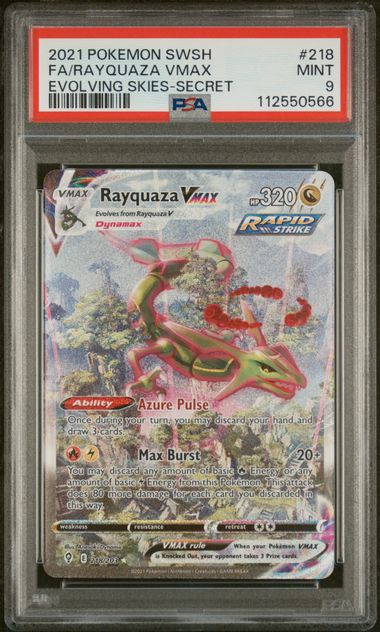 Rayquaza VMax FA PSA 9