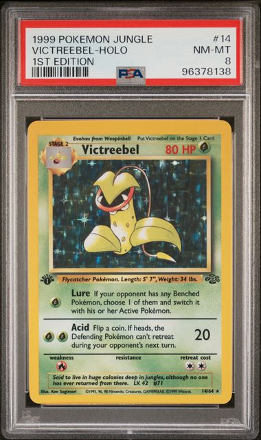 Victreebel Jungle Holo 1st Ed Psa 8