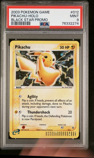 Pikachu Holo Black Star Promo PSA 9
